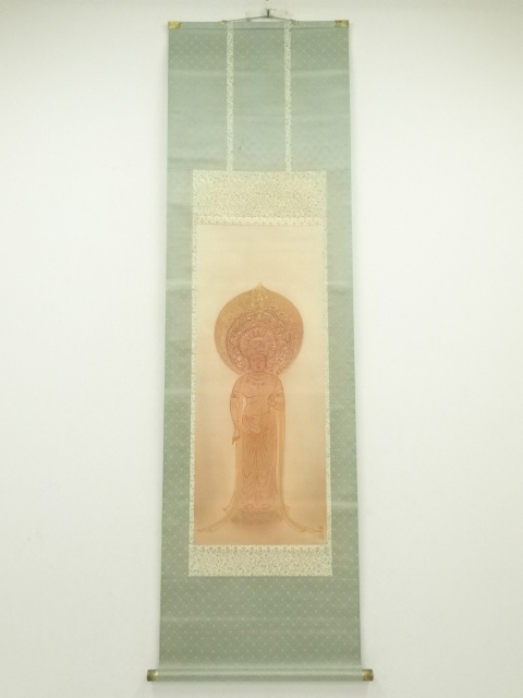 JAPANESE HANGING SCROLL / HAND PAINTED / KANNON